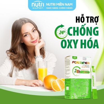 Ngân Hàng Chất Xơ Từ Rau Củ Quả FOSXYNEA - Chống oxy hóa, nhuận tràng và hạn chế táo bón (hộp 20 gói)