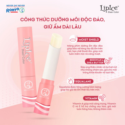 Son dưỡng môi hiệu chỉnh ửng hồng tự nhiên Lipice Sheer Color
