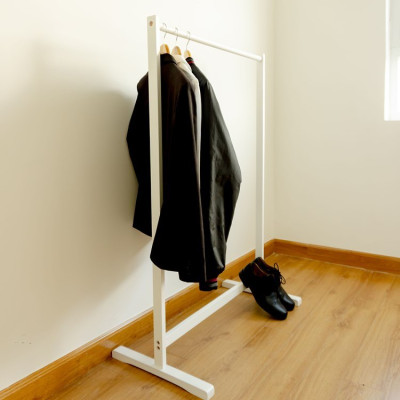 GIÁ TREO QUẦN ÁO XUẤT KHẨU HÀN QUỐC GỖ MÀU TRẮNG MWFURNITURE - LINE HANGER WHITE