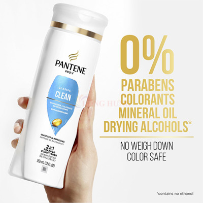 Dầu gội xả Pantene Pro-V 2-in-1 (355ml) - Hàng chính hãng