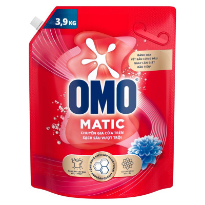 Túi Nước Giặt Omo Matic Cho Máy Giặt Cửa Trên Sạch Sâu Vượt Trội Khử Mùi Toàn Diện 3.7KG