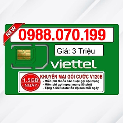 Sim Viettel số đẹp - Hàng chính hãng - 0985.07.01.99