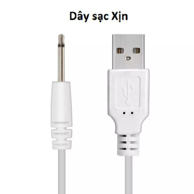 Dây sạc máy massage mini USB đầu kim châm 16mm, cho máy massage mặt mắt body toàn thân đầu nhọn sạc nhanh (Có Hàng)