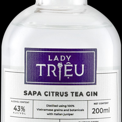 Rượu Lady Triệu Sapa Citrus Tea Gin 43% 1x200ml