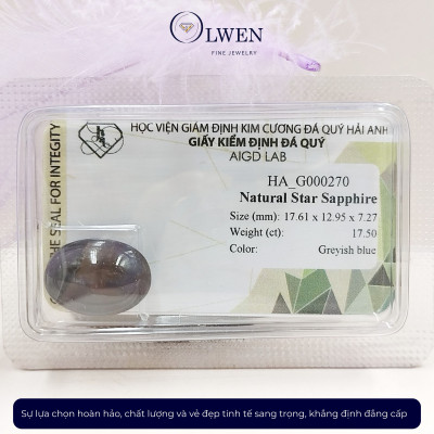 Viên đá Sapphire thiên nhiên HA-G000270