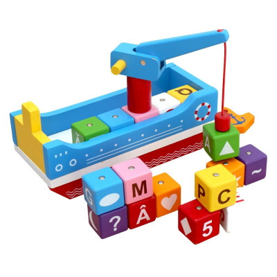 Đồ chơi gỗ: Thuyền tri thức - Phát triển trí tuệ và trí tưởng tượng - Winwintoys 60572