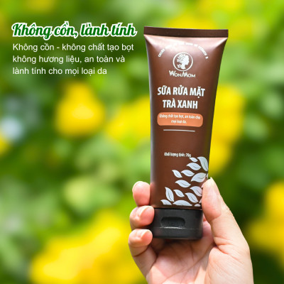 Bộ dưỡng trắng mịn da hữu cơ, sáng hồng da mặt, mịn màng body Wonmom (1 sữa rửa mặt + 1 cốt nghệ hạ thổ)