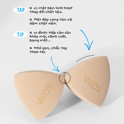 Bông Phấn Kim Tự Tháp VERSATILE MAKEUP SPONGE - BP41
