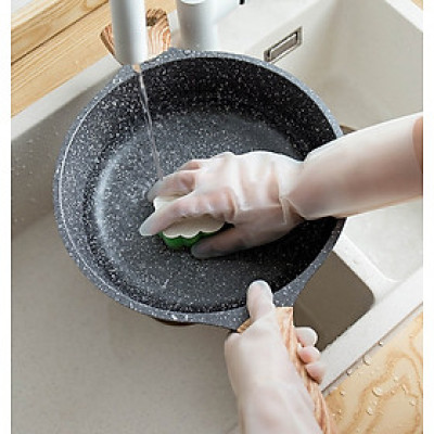 Găng Tay Cao Su Siêu Dai Cho Rửa Bát Giặt Đồ Vệ Sinh Nhà Cửa