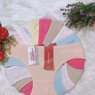 combo 10 chiếc quần lót cotton trơn co dãn tốt fom từ 45-60kg