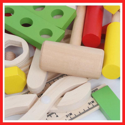 Bộ đồ chơi hộp dụng cụ bằng gỗ cho bé trai
