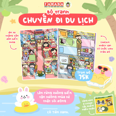 Bộ Tranh Tương Tác Cô Tiên Xanh - Chuyến Đi Du Lịch