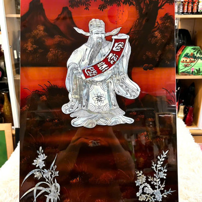 [XẢ KHO]Tranh lịch sơn mài cao cấp Thanh Bình Lê size 40x60 cm