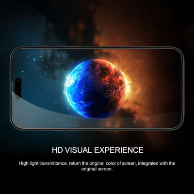Miếng dán kính cường lực full  3D cho iPhone 14 Pro Max (6.7 inch) hiệu Nillkin Amazing CP+ Pro (Phủ Nano, vát cạnh 2.5D, mỏng 0.33mm) - hàng nhập khẩu