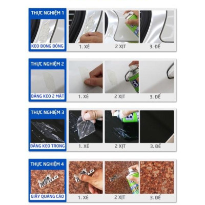 Chai xịt tẩy keo 3m, băng dính, nhựa đường