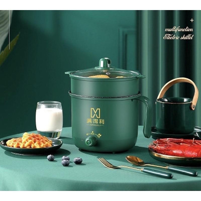 nồi lẩu mi ni đa năng 1 tầng,2 tầng lõi vân đá 18cm trống dính