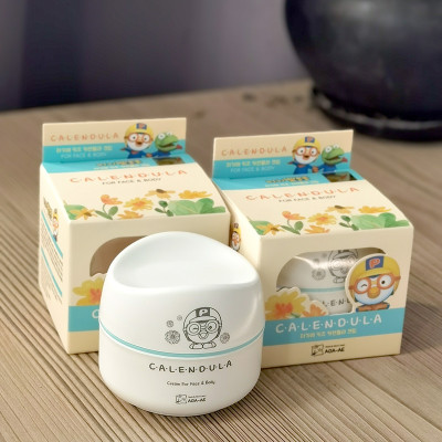 Kem dưỡng ẩm da mặt và Body trẻ em Pororo Calendula Hàn Quốc 50g