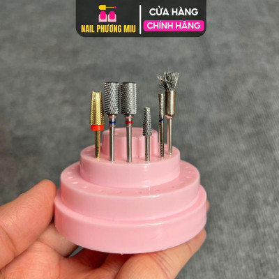 Combo 5 Đầu Mài Titan Đa Năng Mạ Vàng Tặng Chổi Vệ Sinh Đầu Mài phá gel Chuyên Dụng Làm Nail Cá Nhân Tại Nhà Và Tiệm Spa