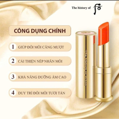 Bộ Son Dưỡng Whoo Màu Orange Glow Lip Balm