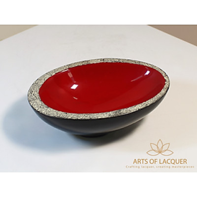 Bát Thả Hoa Hình Oval