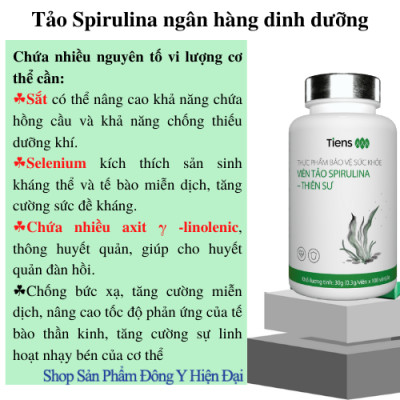 TPBVSK Viên Tảo Spirulina - Thiên Sư