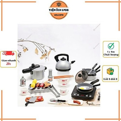 Đồ Chơi Nhà Bếp Nấu Ăn 36 Món Đồ Chơi Giáo Dục Phát Triển Kỹ năng Cho Trẻ Em