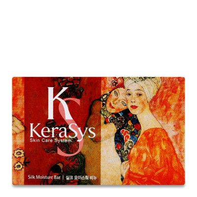 Xà bông tắm dưỡng da Kerasys Silk Moisture Hàn Quốc 100g - Danh cho da khô [Thêm móc khoá] 