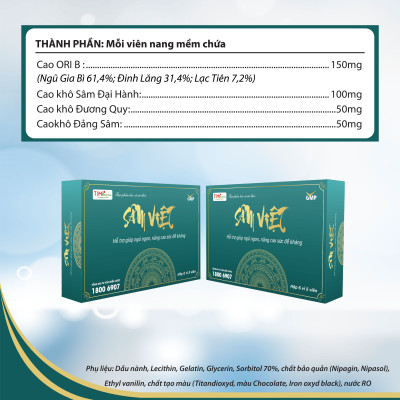 Sâm Việt - Hỗ trợ giúp ngủ ngon, nâng cao sức đề kháng (Hàng chính hãng)