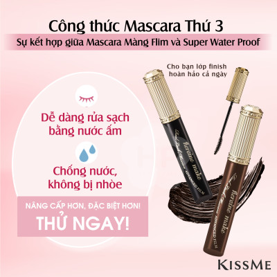 Phiên Bản Hoàng Gia Mascara Nâng Cong Và Làm Dài Mi Dạng Màng Film Màu Đen Tuyền Kissme Heroine Make 6 G