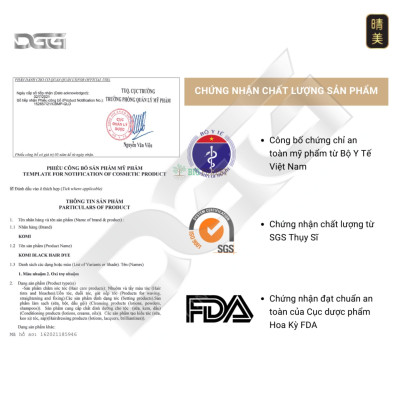 Gói Dầu Gội Phủ Bạc Thảo Dược Komi Nhật Bản [Gói 25ml - Đen Tự Nhiên]