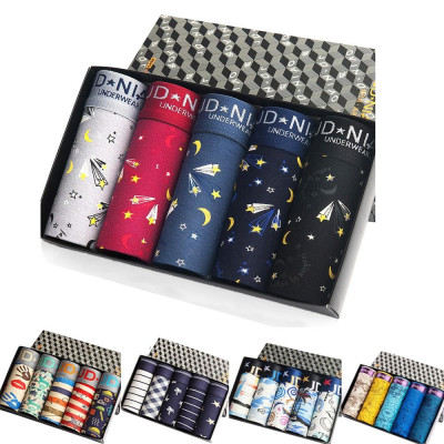 Hộp combo 5 sịp đùi boxer nam SZone SQB101QC, sịp đùi nam, sịp đùi boxer nam