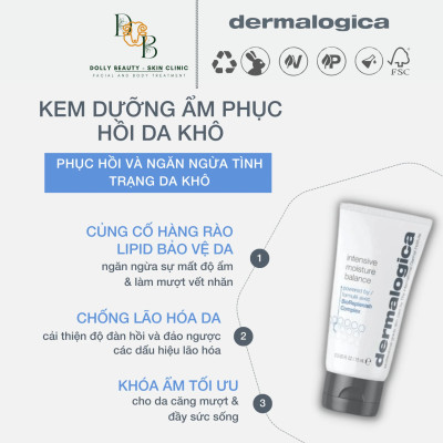 Kem dưỡng dành cho da khô INTENSIVE MOISTURE BALANCE của Dermalogica - Dolly Beauty