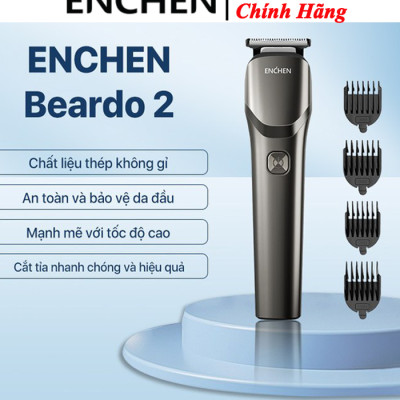 Tông đơ cắt tóc đa chức năng Enchen Beardo2 chất liệu thép không gỉ nhiều cữ linh hoạt - Hàng chính hãng