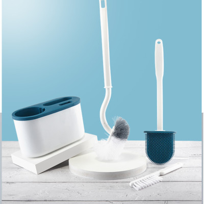 Bộ bàn chải vệ sinh nhà tắm, toilet 3in1 dán tường tiện dụng