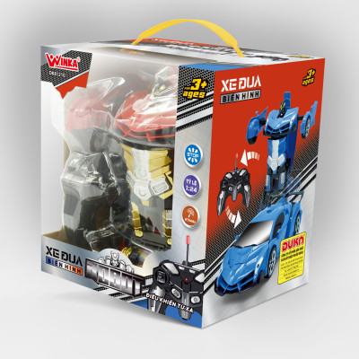 Đồ Chơi Xe Đua Biến Hình Robot Điều Khiển Từ Xa DK81210 ( Màu ngẫu nhiên )