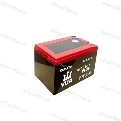 Ắc Quy Xe Đạp Điện YAMATO YMT-12-15 12V-15AH, acquy dùng cho Loa Kéo, Năng Lượng Mặt Trời