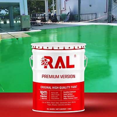 Sơn sàn Acrylic 2IN1 (Lót + phủ) RAL RAFLOOR 2IN1 - 5KG