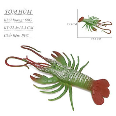 Đồ chơi sinh vật biển - Con Tôm xanh khổng lồ 22x13 cm New4all huge Shrimp
