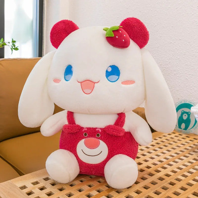 Thú nhồi bông Melody mặt yếm dâu siêu đáng yêu - Size từ 22cm đến 80cm - Quà tặng gấu bông Cinnamoroll hoạt hình cho bé.