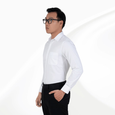 Áo sơ mi nam dài tay có túi màu trắng GENTITI by Thái Tuấn - 1C815HAKT101