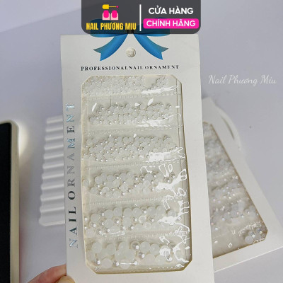 Set Trang Trí Móng Trai Nửa Nhiều Size, An Toàn Không Hóa Chất, Nhiều Kiểu Làm Nail Sáng Tạo Tự Nhiên, Túi Đựng Tiện Lợi