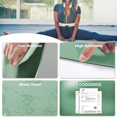 [LOẠI TỐT - HÀNG CAO CẤP] Thảm Tập Yoga 8mm, Tập Gym dộ dày 5-8mm 2 Lớp không mùi chống trơn trượt - Chính hãng dododios