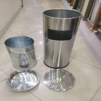 Thùng Rác Inox Gạt Tàn Thuốc  - Ø25 X 610H ( hàng cao cấp )
