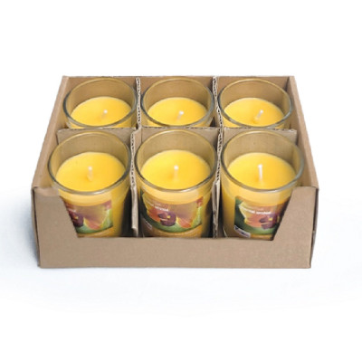 Hộp 6 ly nến thơm votive Eden Candle FTRAMART EDC0016 Oriental Orchid (Hương hoa lan)