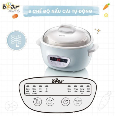 Nồi Nấu Chậm BEAR SUBE003 2.5L Phiên Bản Quốc Tế - Hàng Chính Hãng