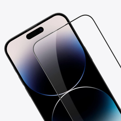Miếng dán kính cường lực full  3D cho iPhone 14 Pro Max (6.7 inch) hiệu Nillkin Amazing CP+ Pro (Phủ Nano, vát cạnh 2.5D, mỏng 0.33mm) - hàng nhập khẩu