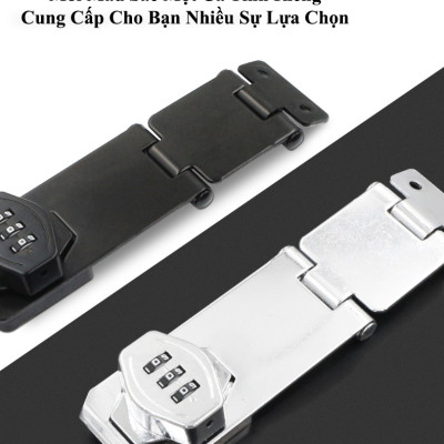 Chốt Khoá Mật Khẩu Khóa Cửa Tủ Kệ Ngăn Kéo Hộc Bàn KUNBE Chốt Lật Khóa Số Loại 3 Khúc