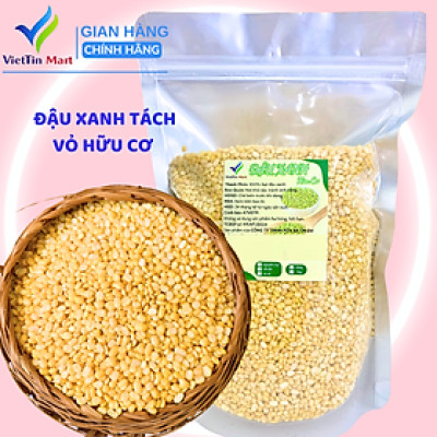 Đậu Xanh Đã Bóc Vỏ Viettin Mart 1Kg