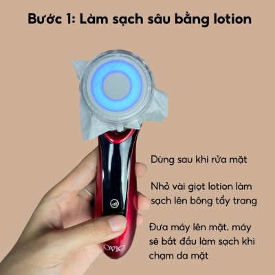 Máy đẩy tinh chất ENCHEN OVIE chăm sóc da mặt và mắt bổ sung Ion Enchen có đèn LED