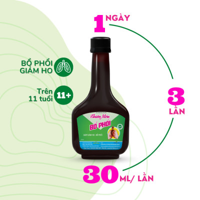 Thiên Môn Bổ Phổi Dược Bình Đông Chai 280ml - Giảm ho nhanh chóng, Bổ phổi thật hay